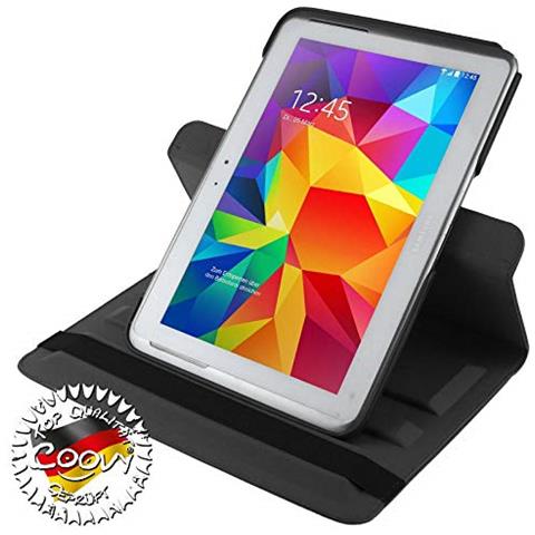 Custodia Per Samsung Galaxy Note 10.1 Gt-n8000 Gt-n8010 Gt-n8020 Smart 360° Gradi Di Rotazione Cover Supporto Protezione Case | Colore Nero - Foto 2