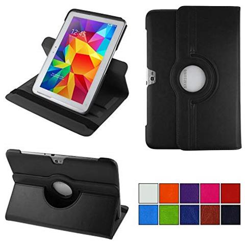 Custodia Per Samsung Galaxy Note 10.1 Gt-n8000 Gt-n8010 Gt-n8020 Smart 360° Gradi Di Rotazione Cover Supporto Protezione Case | Colore Nero - Foto 1
