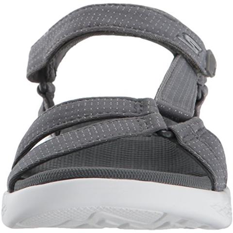 On The Go 600-brillantezza, Sandali Con Cinturino Alla Caviglia Donna, Grigio (carbone), 37 Ue - Foto 2