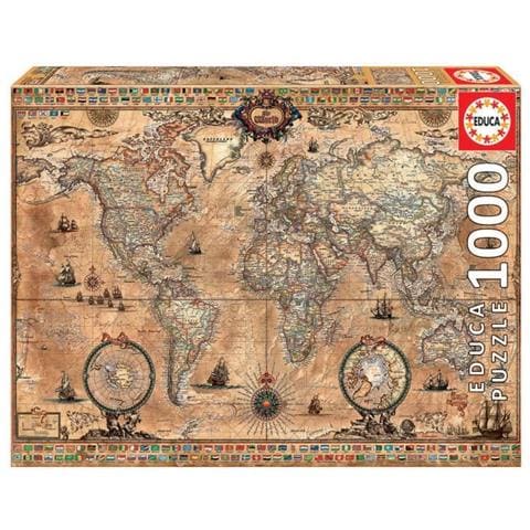 EDU15159 Puzzle da 1000 Pezzi - Planisfero Antico - Foto 1