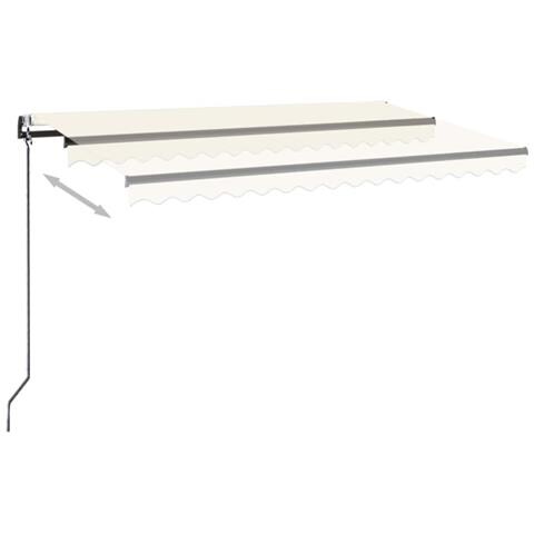 Tenda Automatica Con Sensore Vento E Led 400x350 Cm Crema - Foto 9