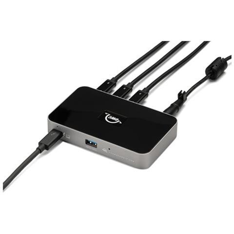 tb4hub5p Replicatore Di Porte E Docking Station Per Notebook Cablato Thunderbolt Grigio (Thunderbolt 4 Hub Wi - Foto 3