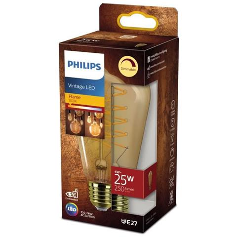 Lampadina Led Edison E27 - 25w Bianco Caldo Ambra - Compatibile Dimmer - Vetro - Foto 1