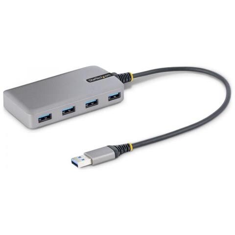 StarTech.com Hub USB a 4 porte - Hub USB 3.0 5Gbps alimentato via bus - Hub splitter da USB-A a 4x USB-A portatile per desktop/notebook con ingresso di alimentazione ausiliaria opzionale - Cavo da 30 cm - Foto 1