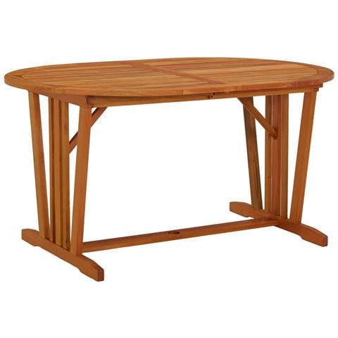 Tavolo Da Giardino 200x100x75 Cm In Legno Massello Di Eucalipto - Foto 2