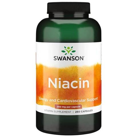 Vitamina B-3 Niacinamide 250 Mg 250 Caps Swanson Health Products - Foto 1