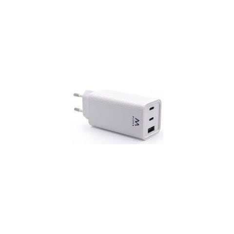 Caricatore Da Rete Elettrica Usb-c 65w A 3 Porte Ew1323 - Foto 2