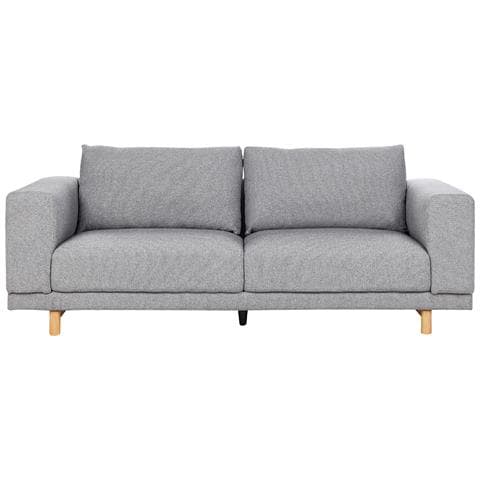 Divano 3 Posti Nivala Tessuto Grigio Chiaro - Foto 8