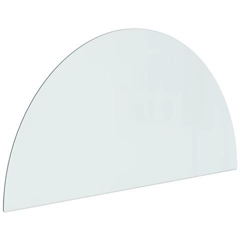 Lastra In Vetro Per Caminetto Semicircolare 1000x500 Mm - Foto 2