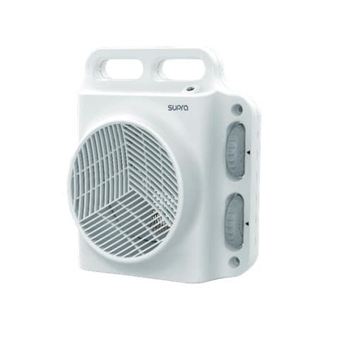 SOUFLEO2 stufetta elettrica Interno Grigio, Bianco 2000 W Riscaldatore ambiente elettrico con ventilatore - Foto 1