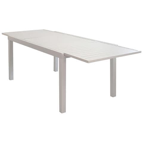 Tavolo Estensibile 160/240 Cm Da Esterno Giardino Con Struttura In Alluminio E Piano In Doghe Dallas - Foto 1