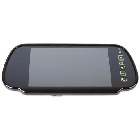 Kit Specchietto 7" Retrovisore Telecamera 18 Led Cavo 10 Mt Retromarcia Camper - Foto 3