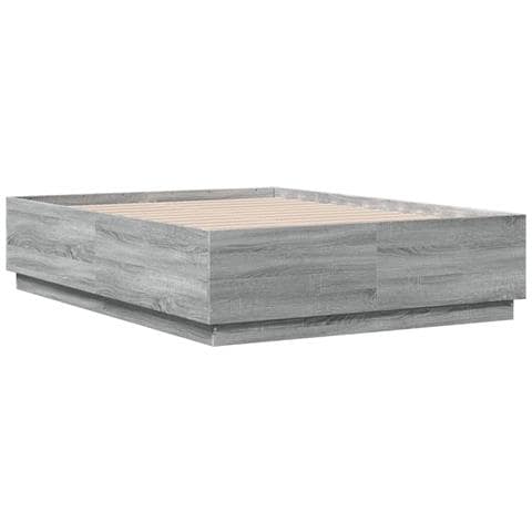 Giroletto Luci Led Grigio Sonoma 120x190 Cm Legno Multistrato - Foto 3