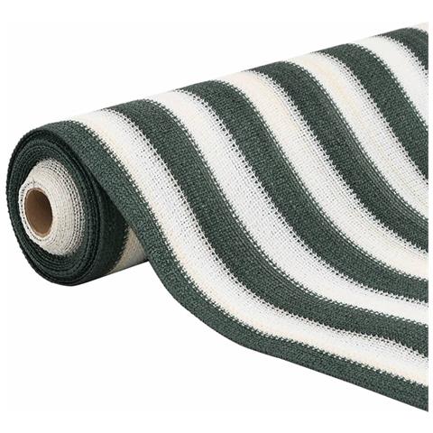 Rete Per Privacy Verde E Bianco 1,5x10 M In Hdpe 195 G /m - Foto 3