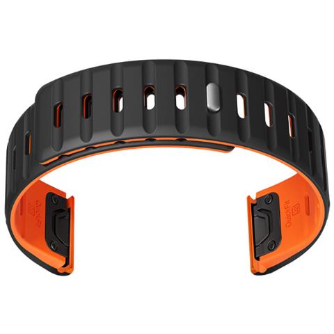 Cinturino Magnetico In Silicone A Sgancio Rapido Per Garmin Fenix 8/7x /epix Black+orange 22 Mm - Foto 4