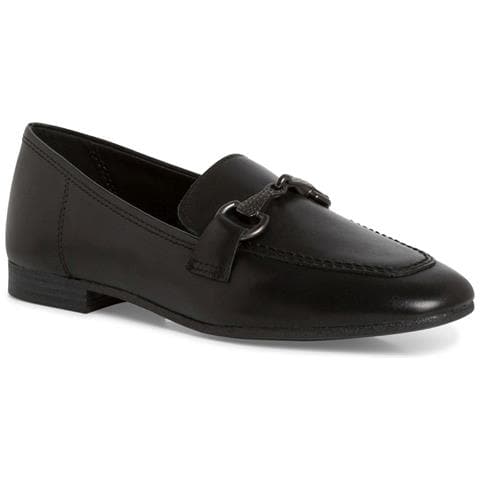 Black Leather Casual Closed Loafers Mocassino Pelle Scarpe Donna Nero Eu 37, 1-24222-42 003 - Foto 1