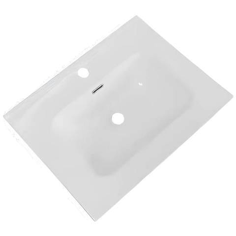 Lavabo Consolle Da Appoggio Vas836-60 61x46.5x14 Cm. Bianco - Foto 1