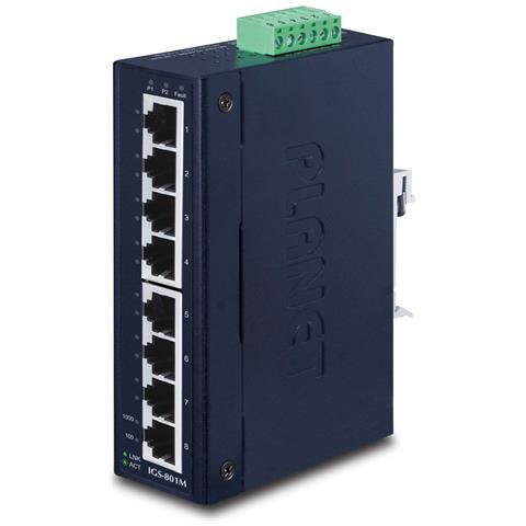 IGS-801M switch di rete Gestito L2/L4 Gigabit Ethernet (10/100/1000) 1U Blu - Foto 1