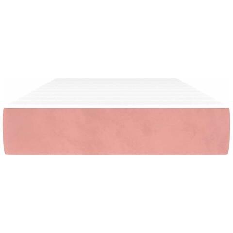 Materasso A Molle Insacchettate Rosa 90x210x20 Cm In Velluto - Foto 3