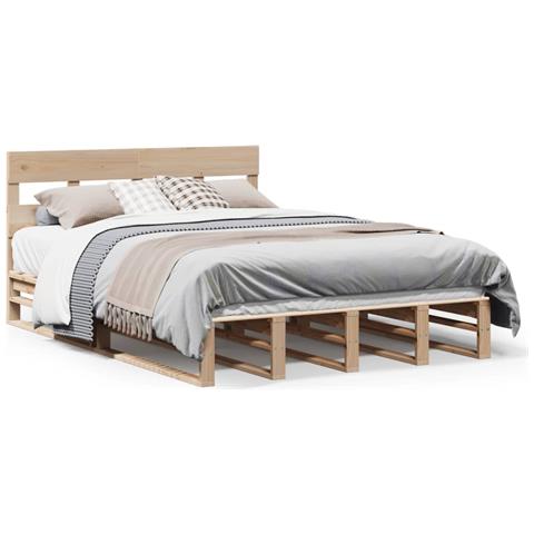 Letto Senza Materasso 120x190 Cm In Legno Massello Di Pino - Foto 2