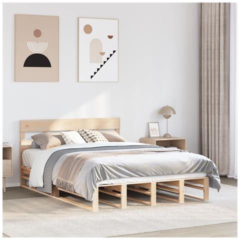 Letto Senza Materasso 120x190 Cm In Legno Massello Di Pino - Foto 1