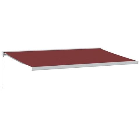 Tenda Da Sole Retrattile Manuale Bordò 500x300 Cm - Foto 2