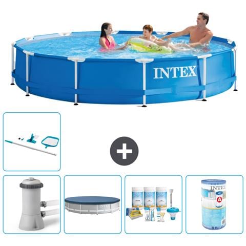 Piscina Fuori Terra - In Giro - 366x76 Cm - Blu - Include Accessori Coordinati A1718 - Foto 1