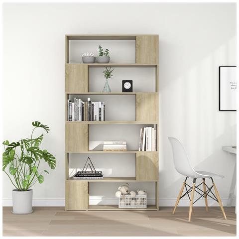 Lusso Casadino - Libreria/divisorio Stanza Rovere Sonoma 100x24x188 Cm - Foto 2