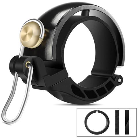 Campanello Per Bicicletta Nascosto Classico: Suono Chiaro, Design Compatto Black - Foto 1