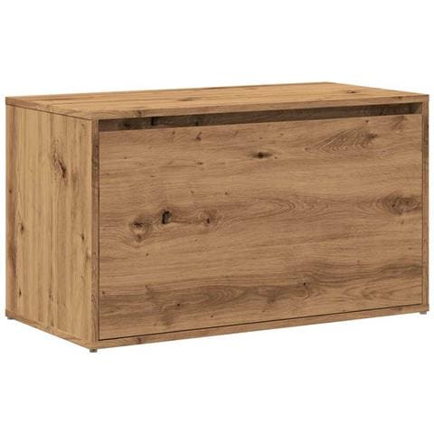Panca Ingresso 80x40x45 cm Rovere Artigianale Legno Multistrato - Foto 1