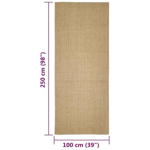 Tappeto in Sisal per Tiragraffi 100x250 cm - Foto 6