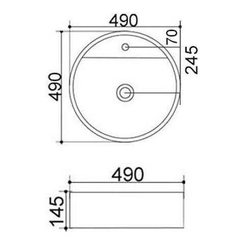 Lavabo Appoggio La29 Bianco Dm 49 - Foto 2