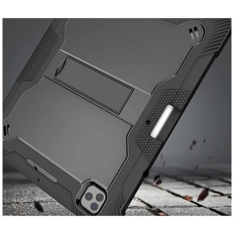 Custodia Per Ipad 5/4/3/pro 12.9"" Con Supporto E Tracolla Nera - Foto 2