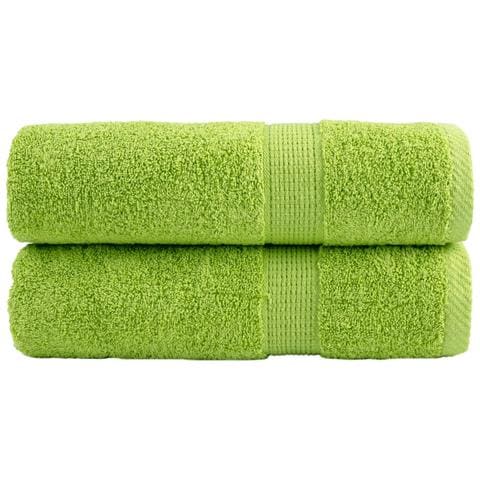 Asciugamani Premium SOLUND 2 pz Verdi 50x100 cm 600 g/m² - Foto 1