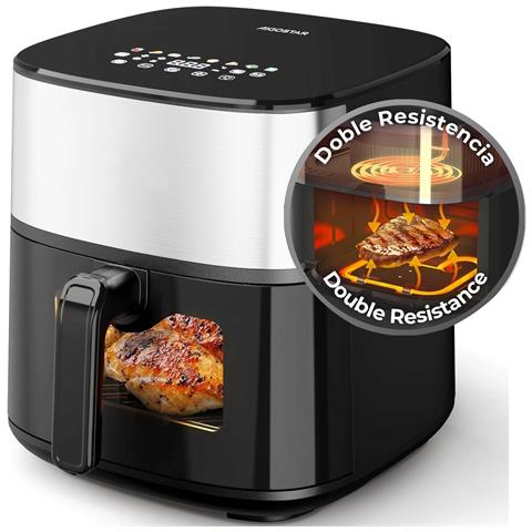 Friggitrice Ad Aria 8l 2000w Senza Olio Cottura Rapida Timer 60 Min - Foto 1