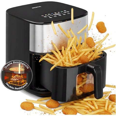 Friggitrice Ad Aria 8l 2000w Senza Olio Cottura Rapida Timer 60 Min - Foto 2