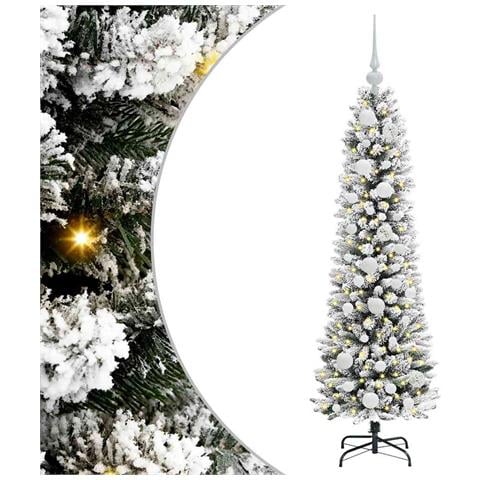 Albero di Natale artificiale con 150 LED Bianco 120 cm - Foto 1