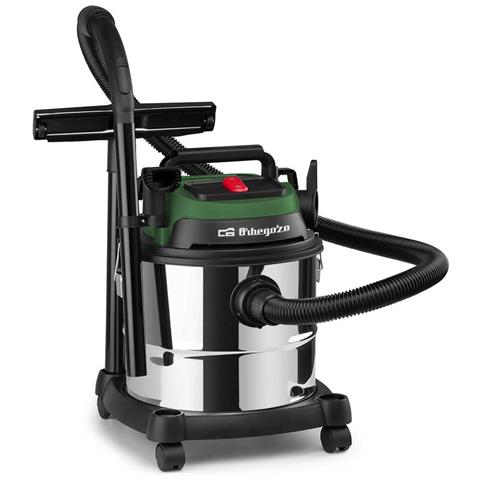 Aspiratore a Traino APS 1400 1380 W con Sacchetto Capacità 20 L Colore Verde Acciaio inox - Foto 1