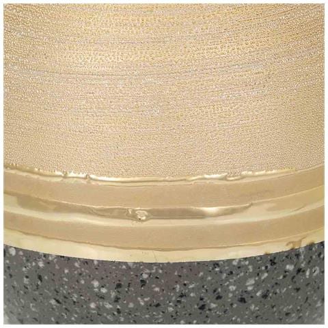 Portacandele In Ceramica Dorata 11,5x11,5x11,5h - Foto 5