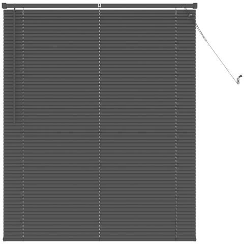 Tenda Veneziana Regolabile Grigio Argento 150 x 110 cm PVC - Foto 1