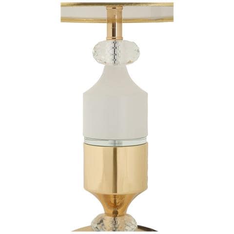 Lampada Da Tavolo Vkh905-bianco-tessuto-30x30x52 Cm - Foto 2