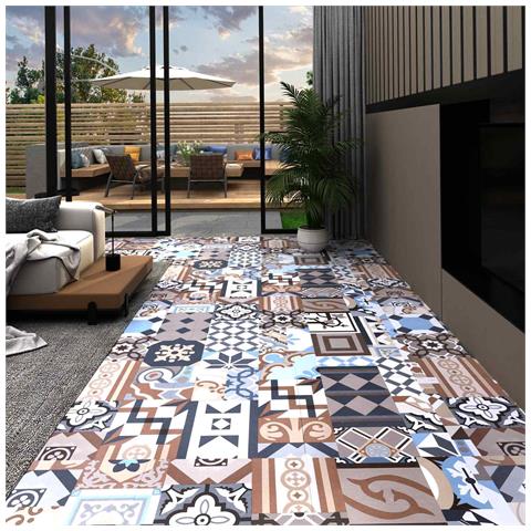 Tavole per Pavimenti 55 pcs Multicolore 5,11 m² PVC - Foto 2