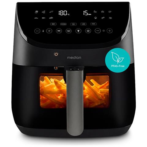 MD 13060 Singolo 6,6 L Indipendente Friggitrice ad aria calda Nero - Foto 1