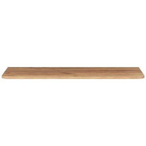 Piano lavabo 100 cm, Arrotondato, Nero opaco, per lavabo da appoggio, LINEA - Foto 1
