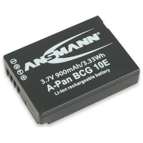 Batteria Ricaricabile A-Pan BCG 10 E per Fotocamera Digitale Nera 900 mAh / 3.33 Wh 3.7 V Litio-Ion 5044593 - Foto 2