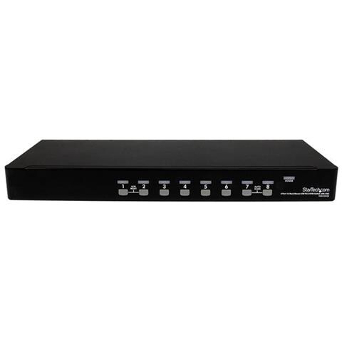 Switch KVM USB PS / 2 a 8 porte montabile a rack 1U, con OSD - Foto 3