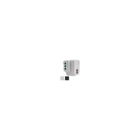 Adatt 1s 10A 3pt + 2USB - FANTON Spa BLACK - Foto 2