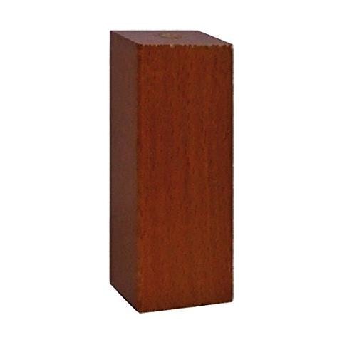 19940897 Piedino quadro in legno serie "Design" - Ø 50x50 - H. 120 mm. - noce - Foto 1