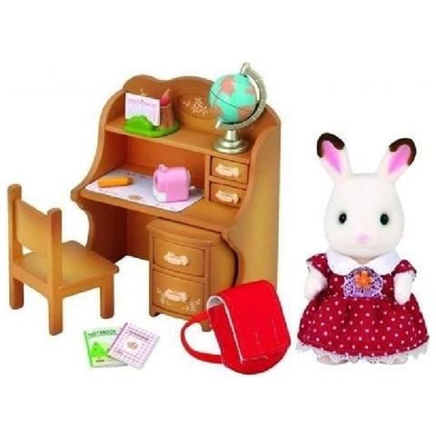 Sylvanian Girl Chocolate Rabbit E Il Suo Ufficio - Foto 1