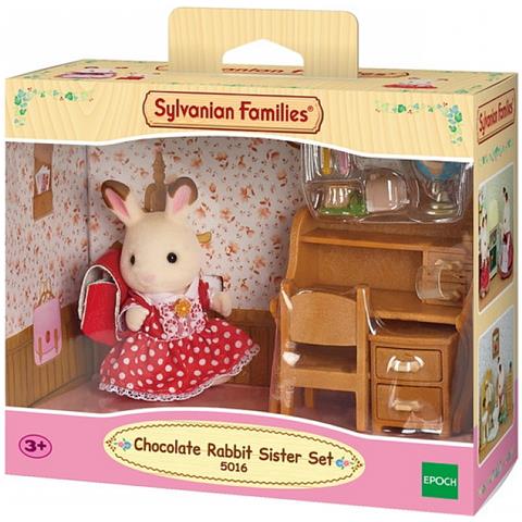 Sylvanian Girl Chocolate Rabbit E Il Suo Ufficio - Foto 2